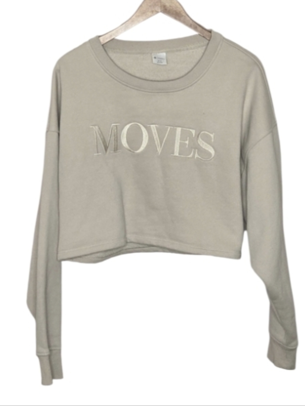 Buffbunny Collection "Moves" Fleece Crop Pullover Sweatshirt